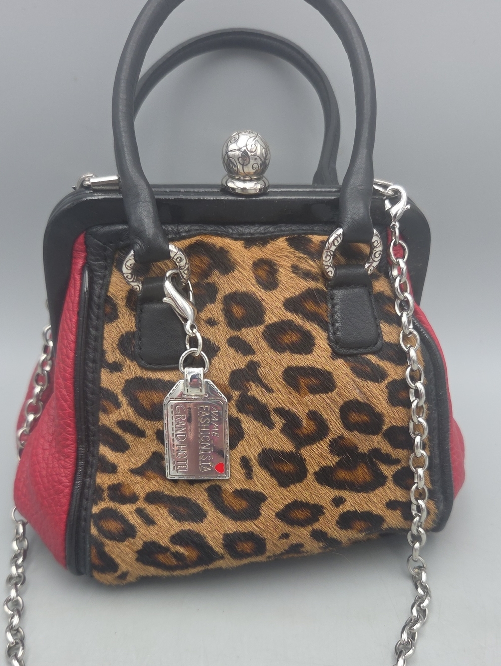 Brighton fashionista mini purse pursette leopard.